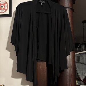 Dress Barn Elegant Black Poncho